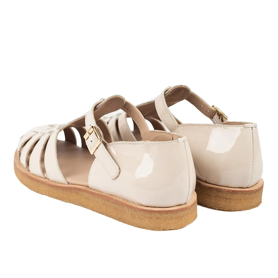 ANGULUS Strap sandal with buckle beige