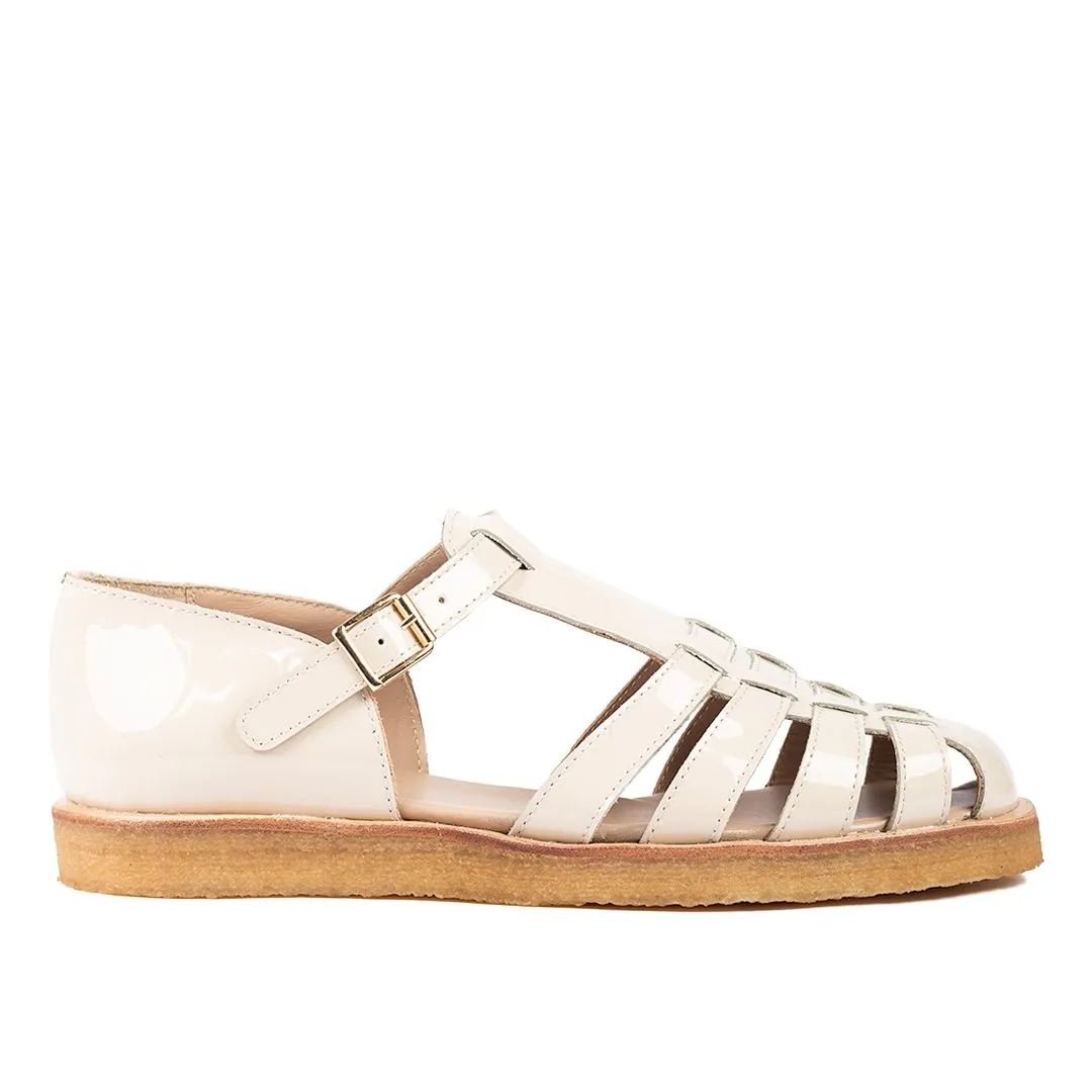 ANGULUS Strap sandal with buckle beige