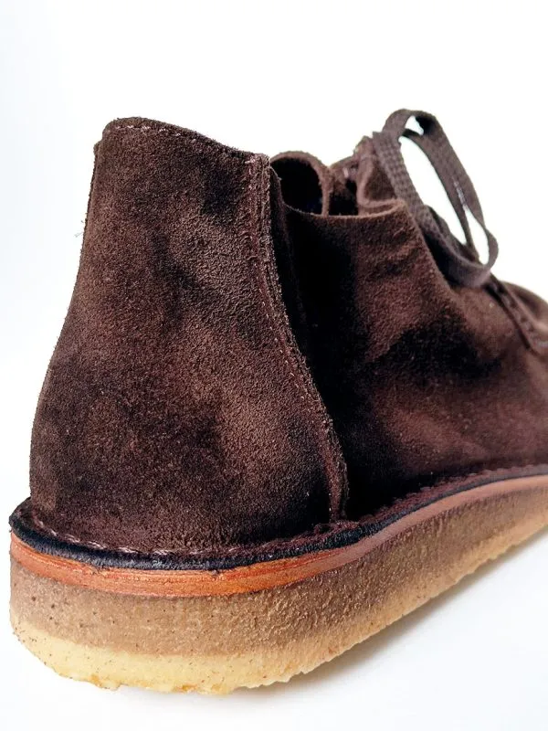 Beenflex Suede shoes, Dark Chestnut