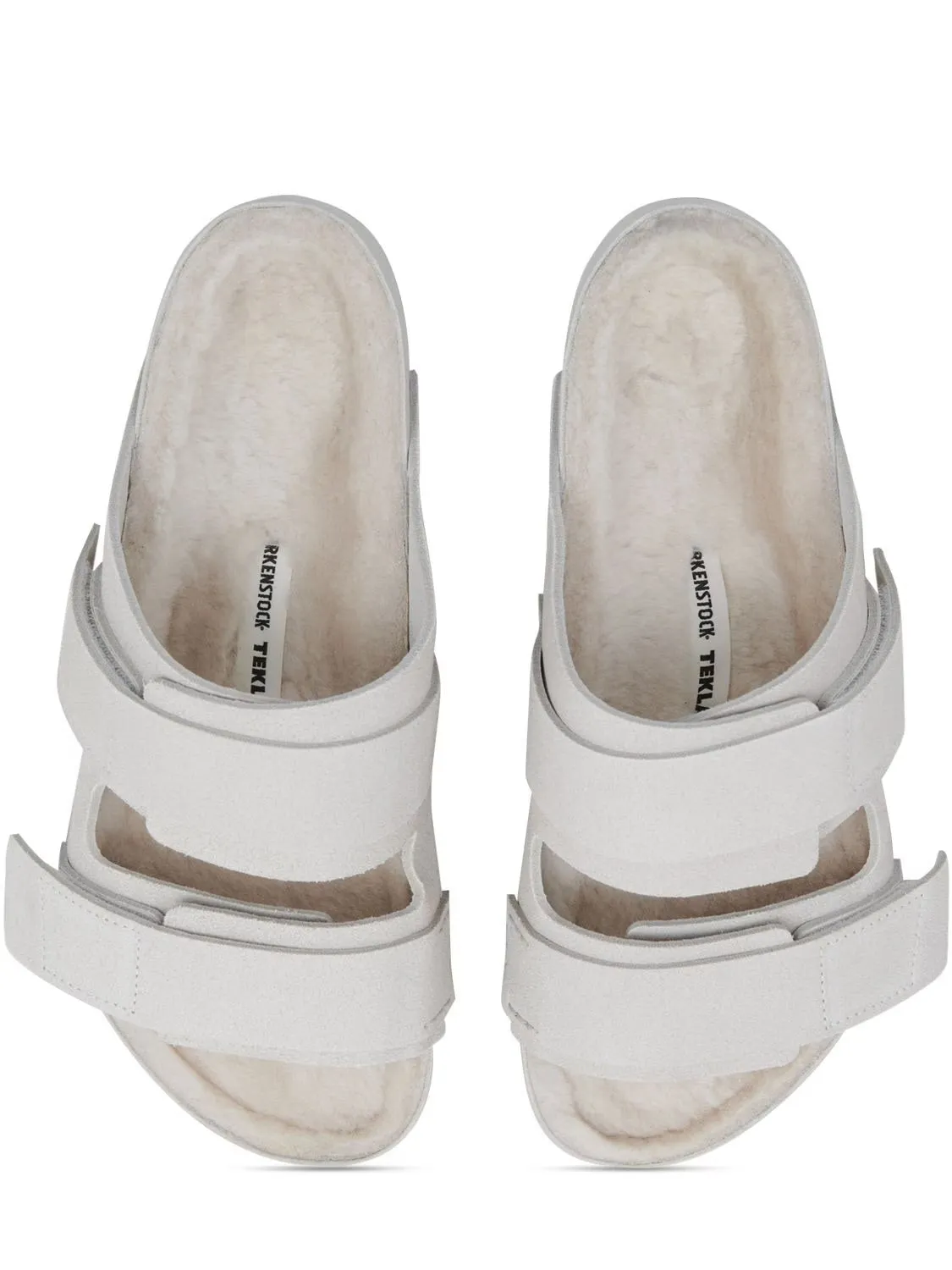 BIRKENSTOCK TEKLA UJI SUEDE SANDAL WHITE