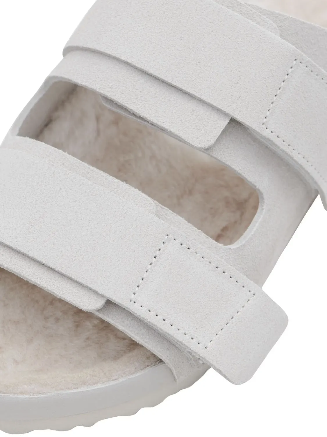 BIRKENSTOCK TEKLA UJI SUEDE SANDAL WHITE