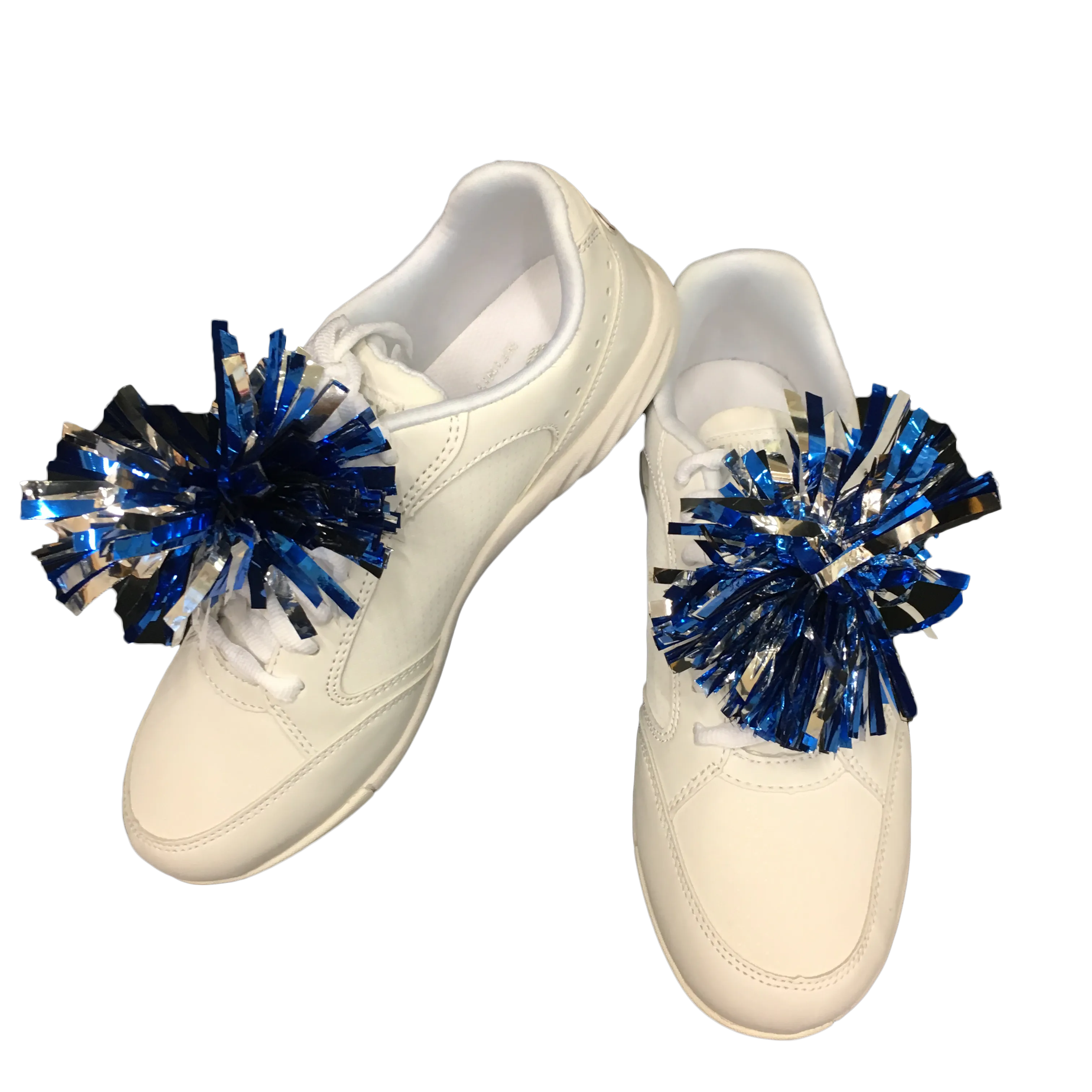 Blue / Silver mini-pom