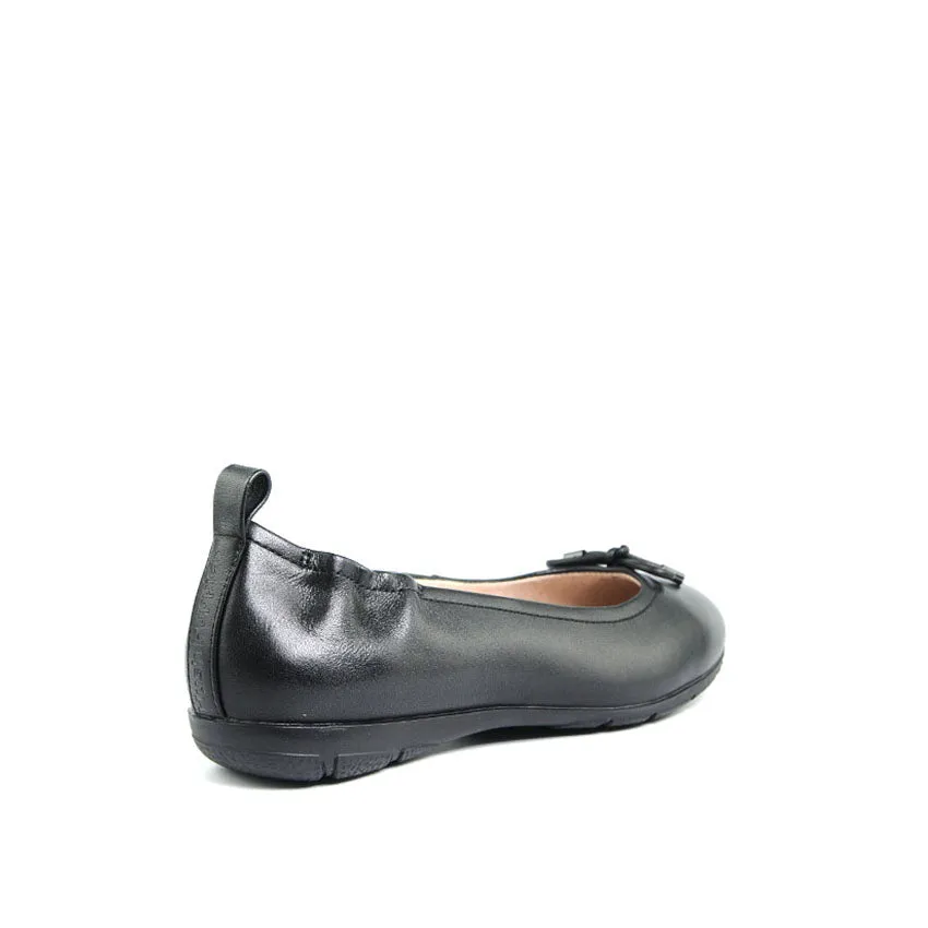 Essie Bow Women's Shoes - Black Leather