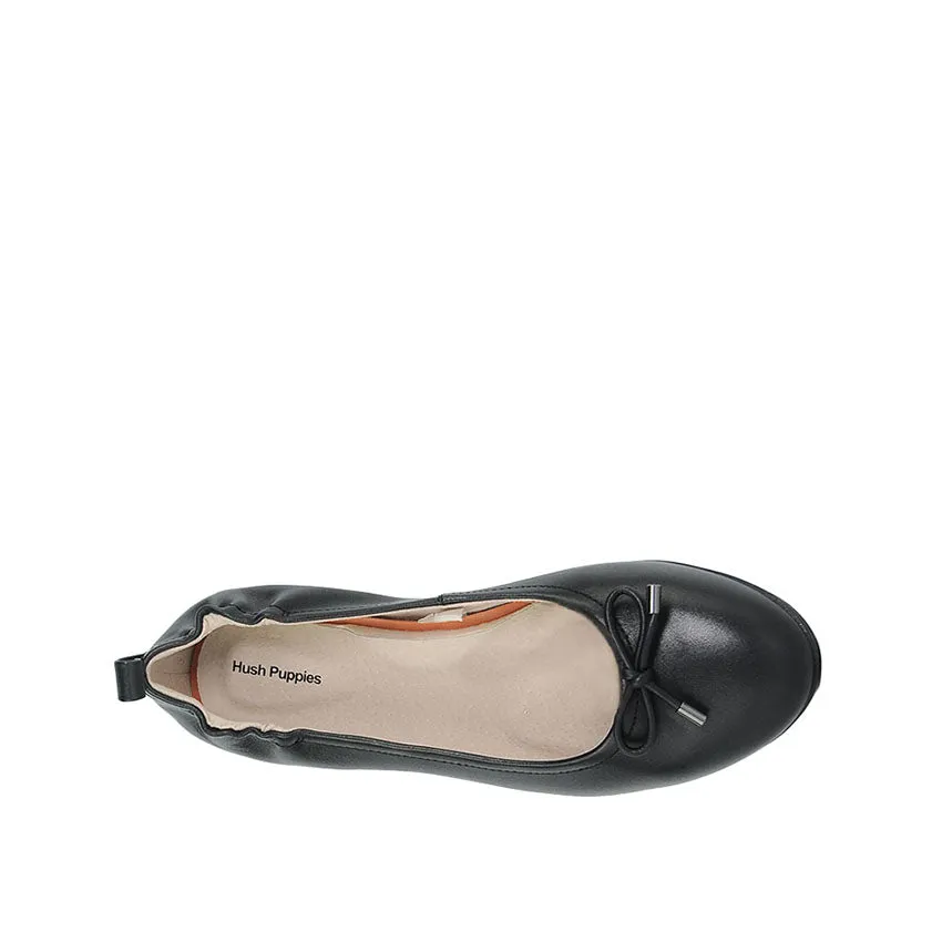 Essie Bow Women's Shoes - Black Leather