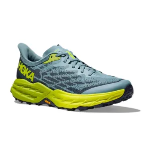 HOKA Men's Speedgoat 5 Wide Stone Blue/Dark Citron