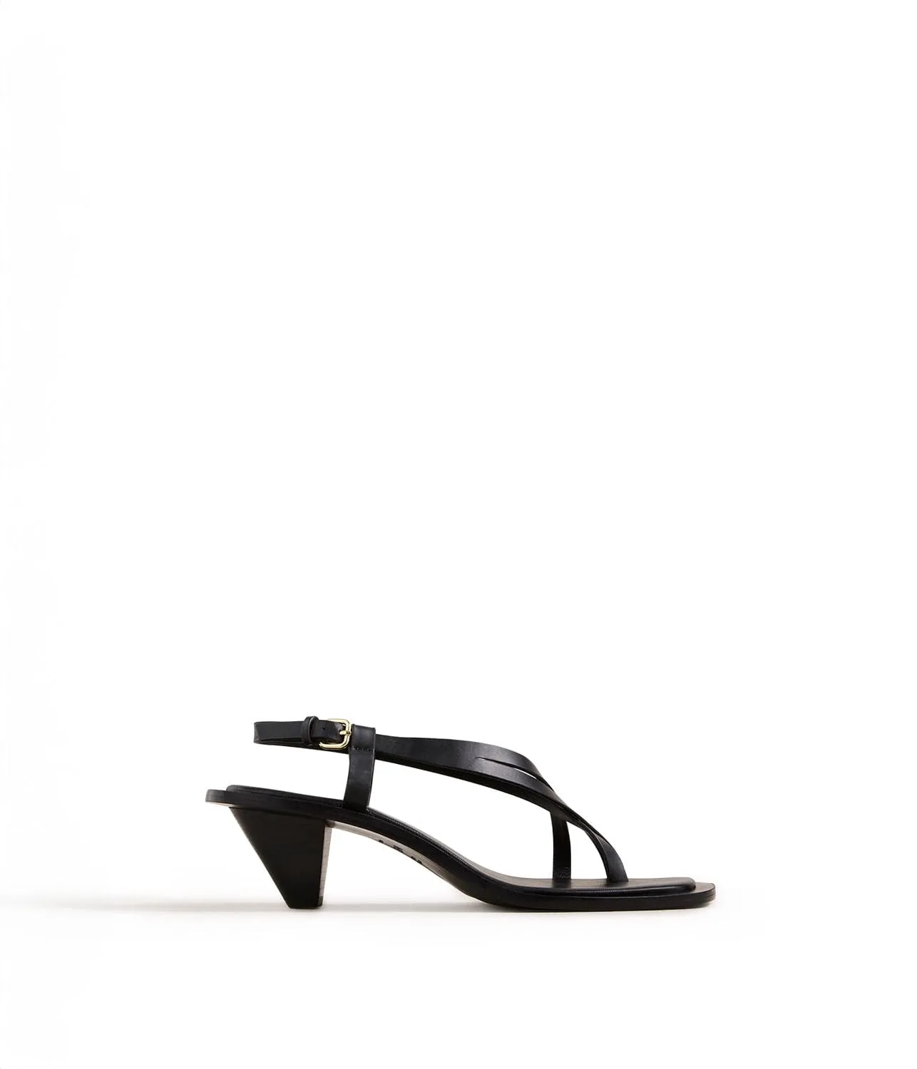 IRA HEELED SANDAL- BLACK