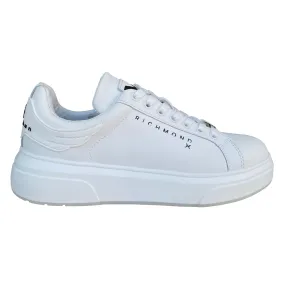 John Richmond men's leather sneakers shoe Action 200007/CP E white