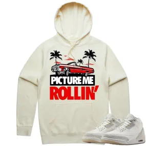 Jordan Retro 3 Craft Ivory 3s Hoodie to Match - RED PMR