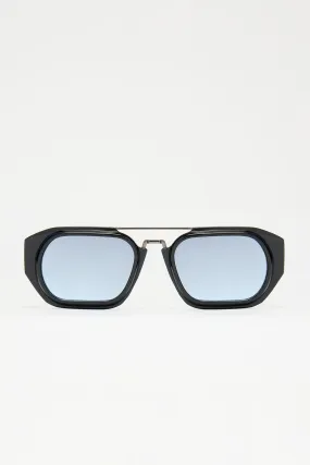 Keep It Easy Sunglasses - Black/Blue