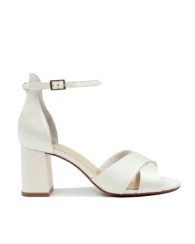 KINDRED - IVORY SATIN PEARL BRIDAL SHOES