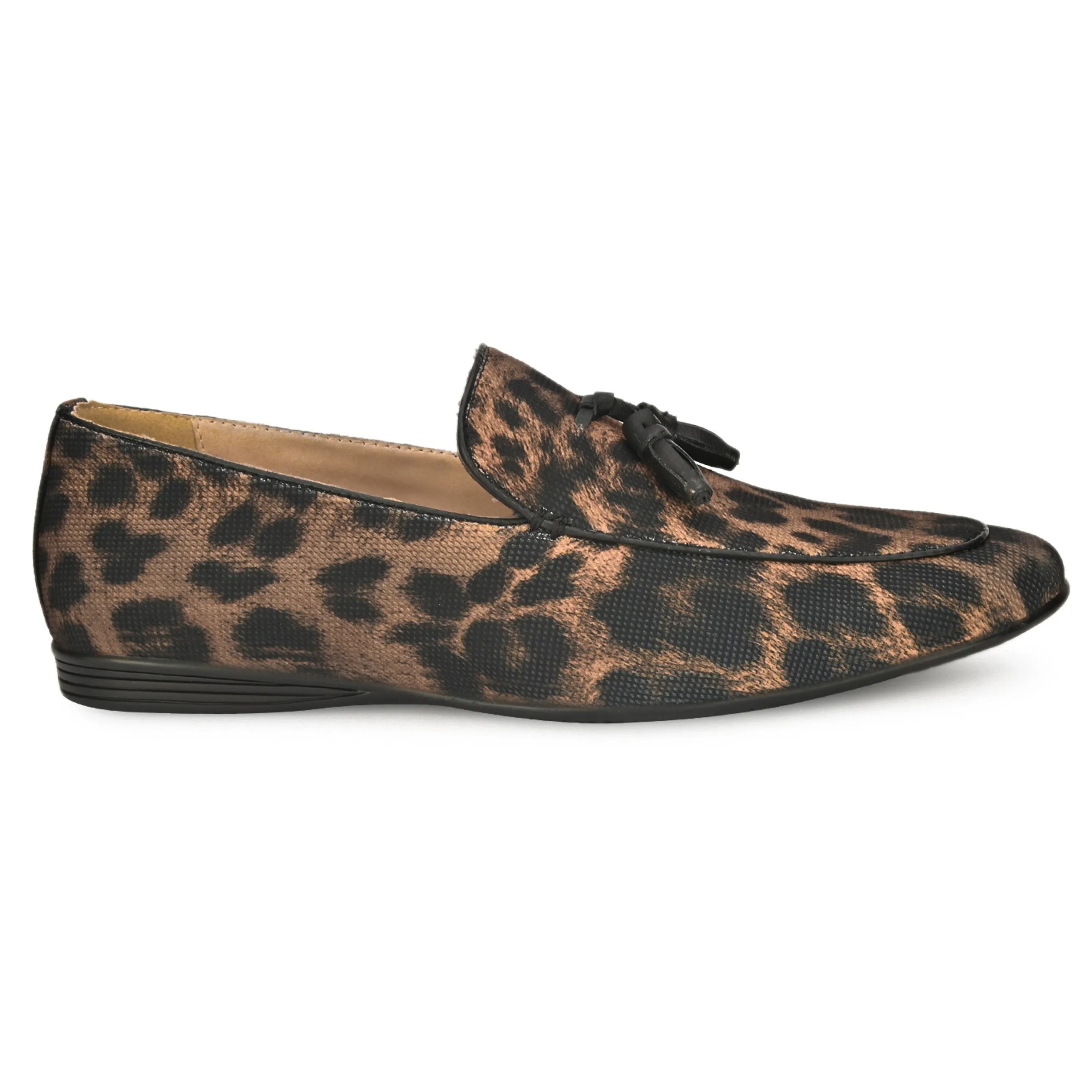 Leopart Print Tassel Loafers