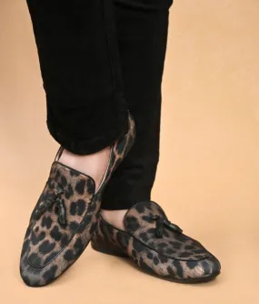 Leopart Print Tassel Loafers