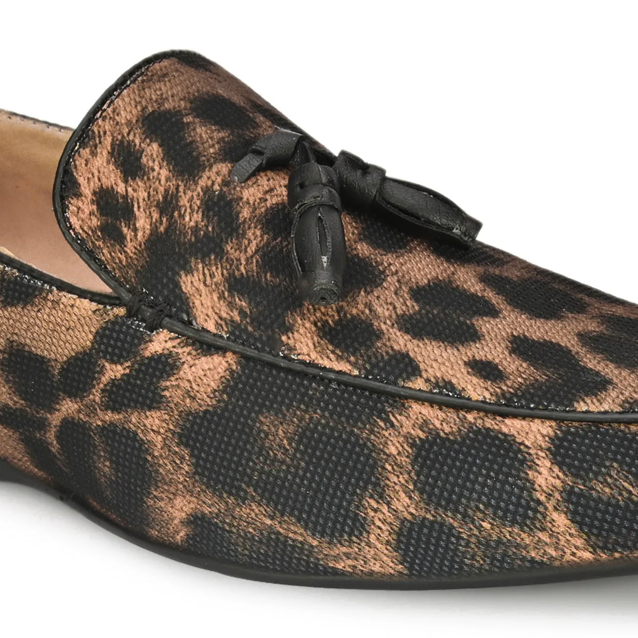 Leopart Print Tassel Loafers