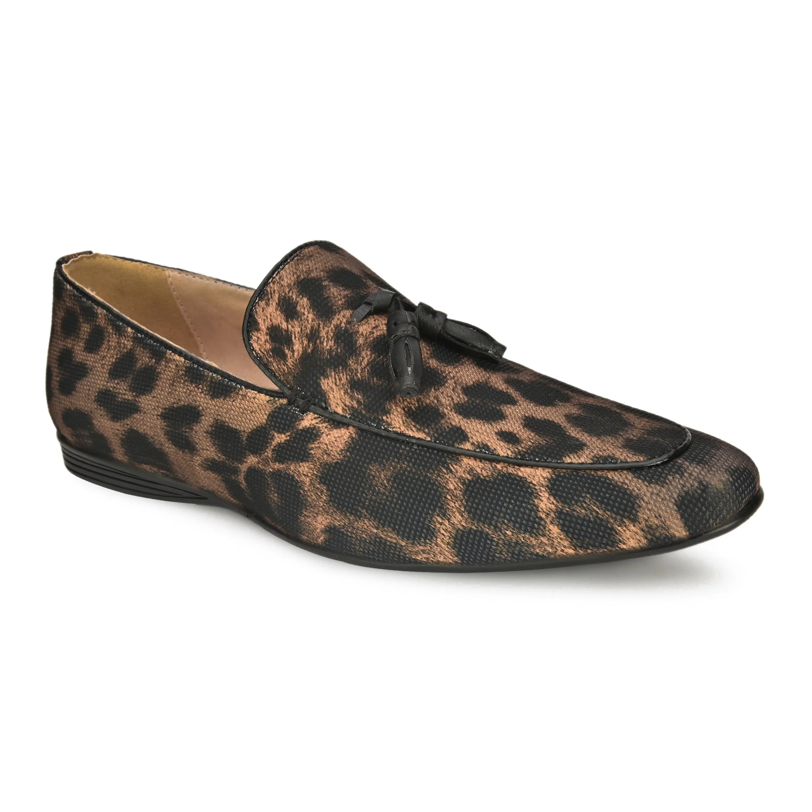 Leopart Print Tassel Loafers