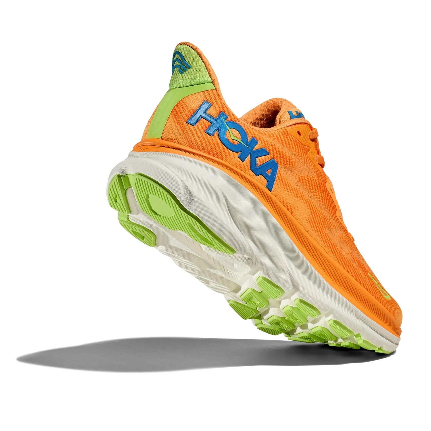 Mens Hoka Clifton 9 - Solar Flare / Lettuce