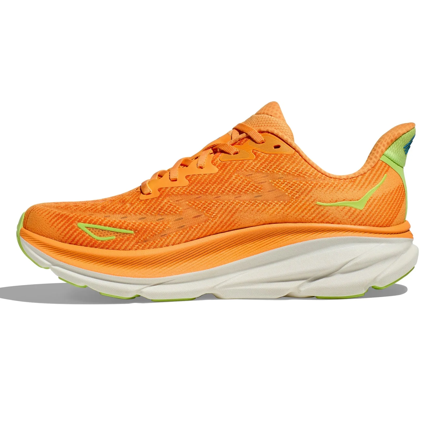 Mens Hoka Clifton 9 - Solar Flare / Lettuce