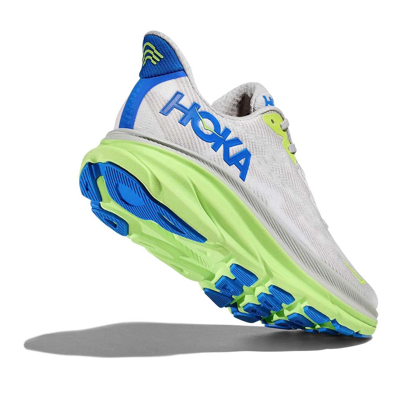 Mens Hoka Clifton 9 - Stardust / Electric Cobalt