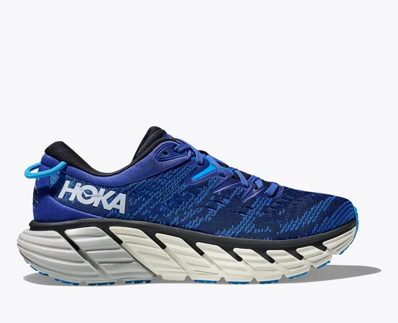 Men's Hoka One One Gaviota 4, Bluing/Blue Graphite, 7 2E Wide