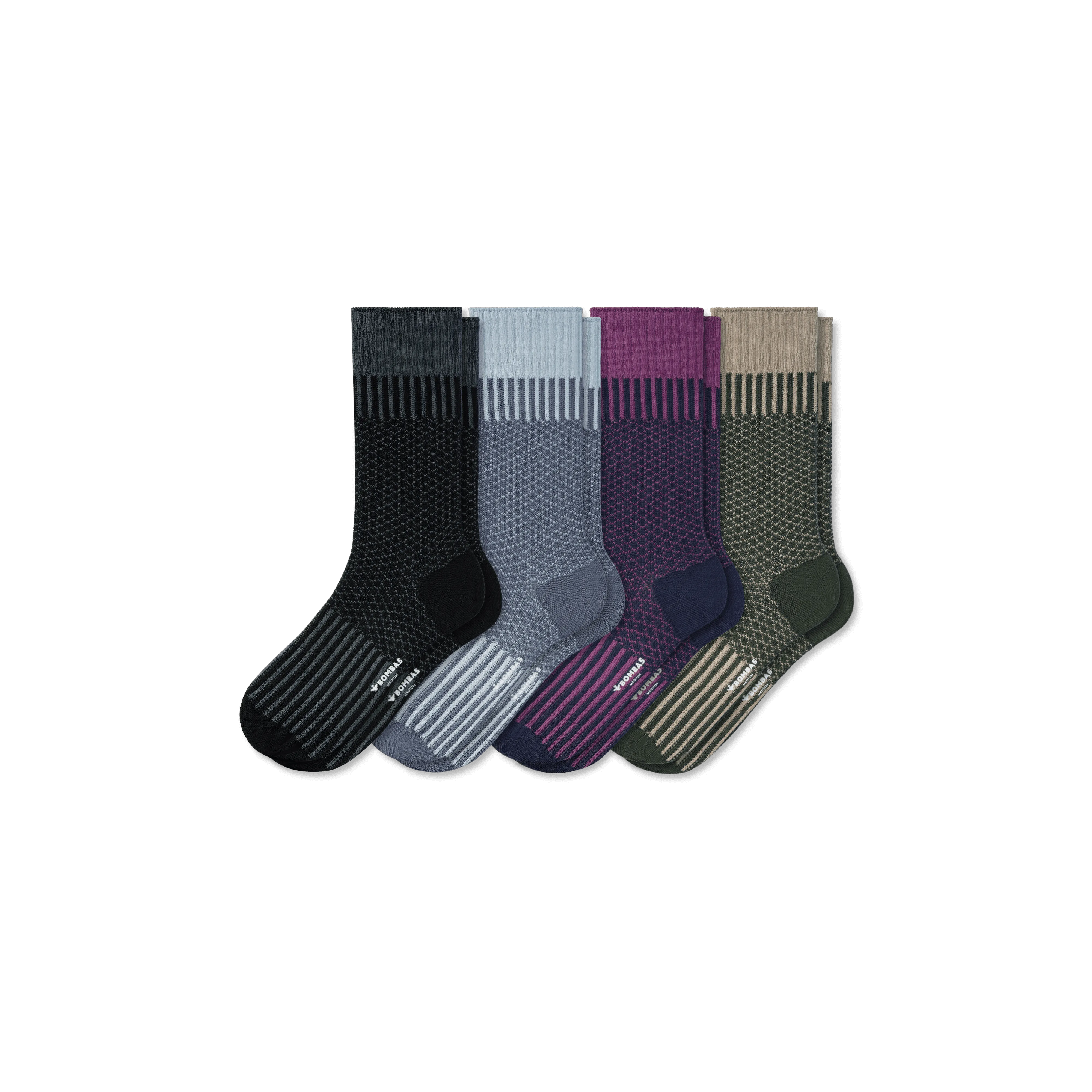 Men’s Jacquard Dress Sock 4-Pack