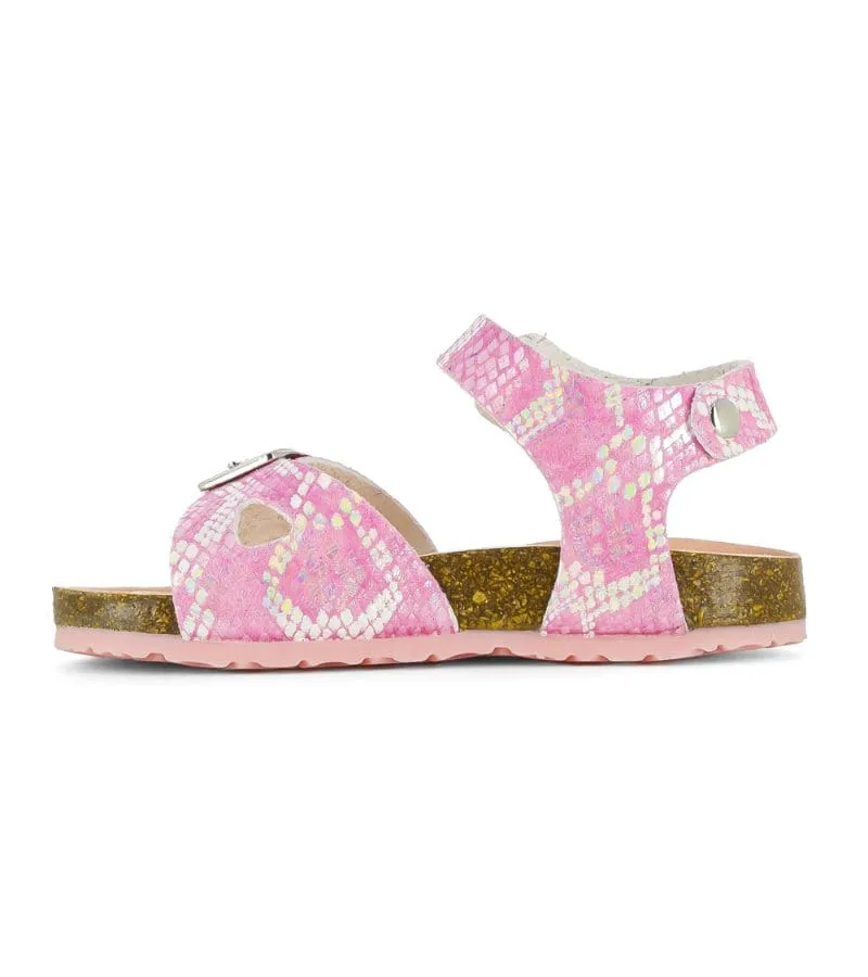 Pablosky Girls Pink Sandal With Footbed Support 406170