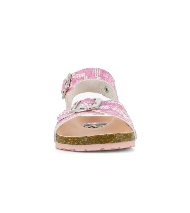 Pablosky Girls Pink Sandal With Footbed Support 406170