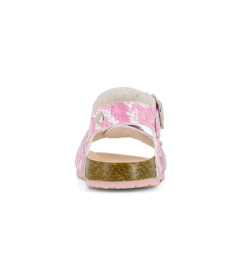 Pablosky Girls Pink Sandal With Footbed Support 406170