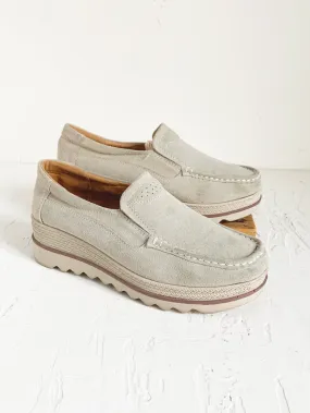 Suede Platform Loafers