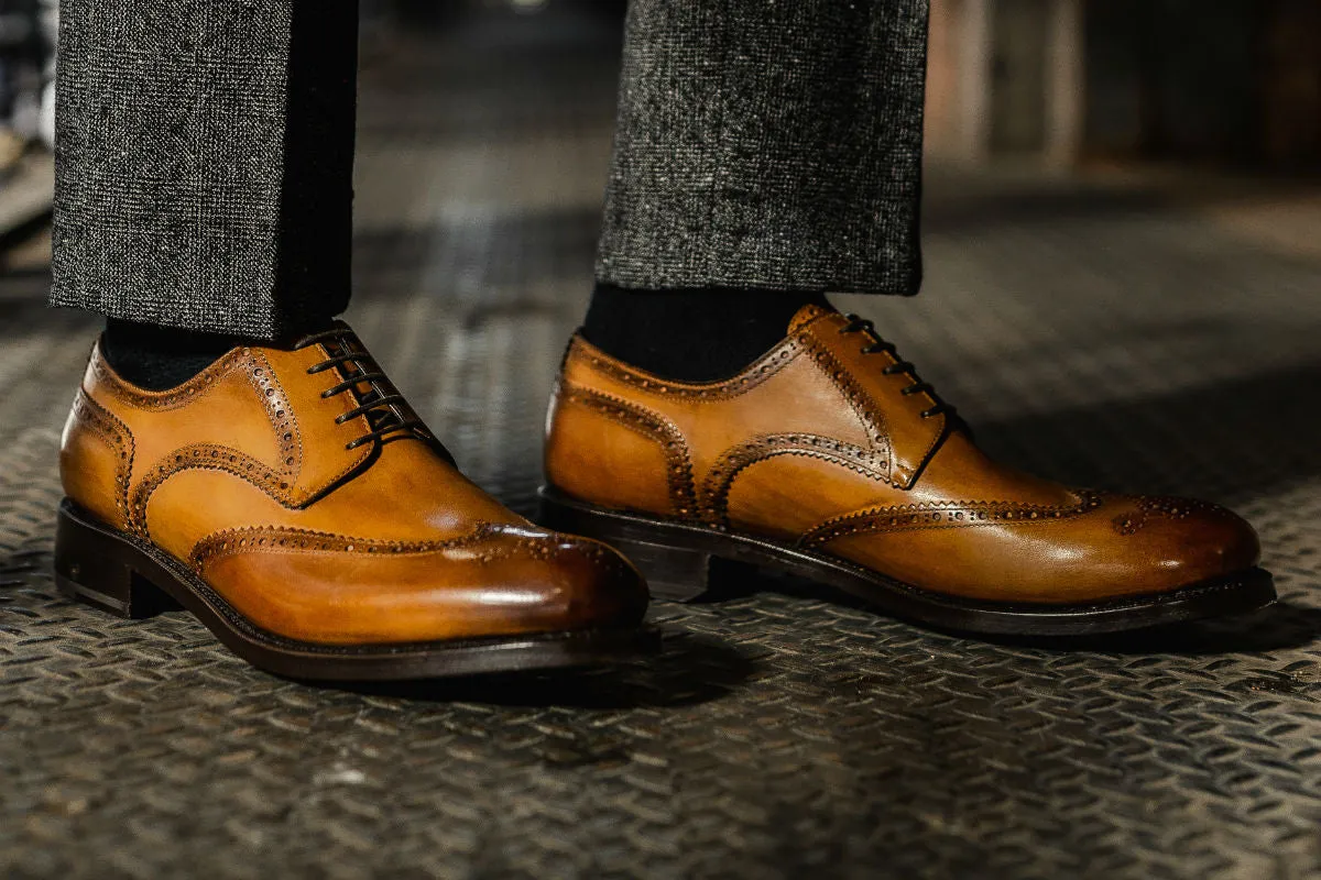 The Churchill Wingtip Derby - Tobacco