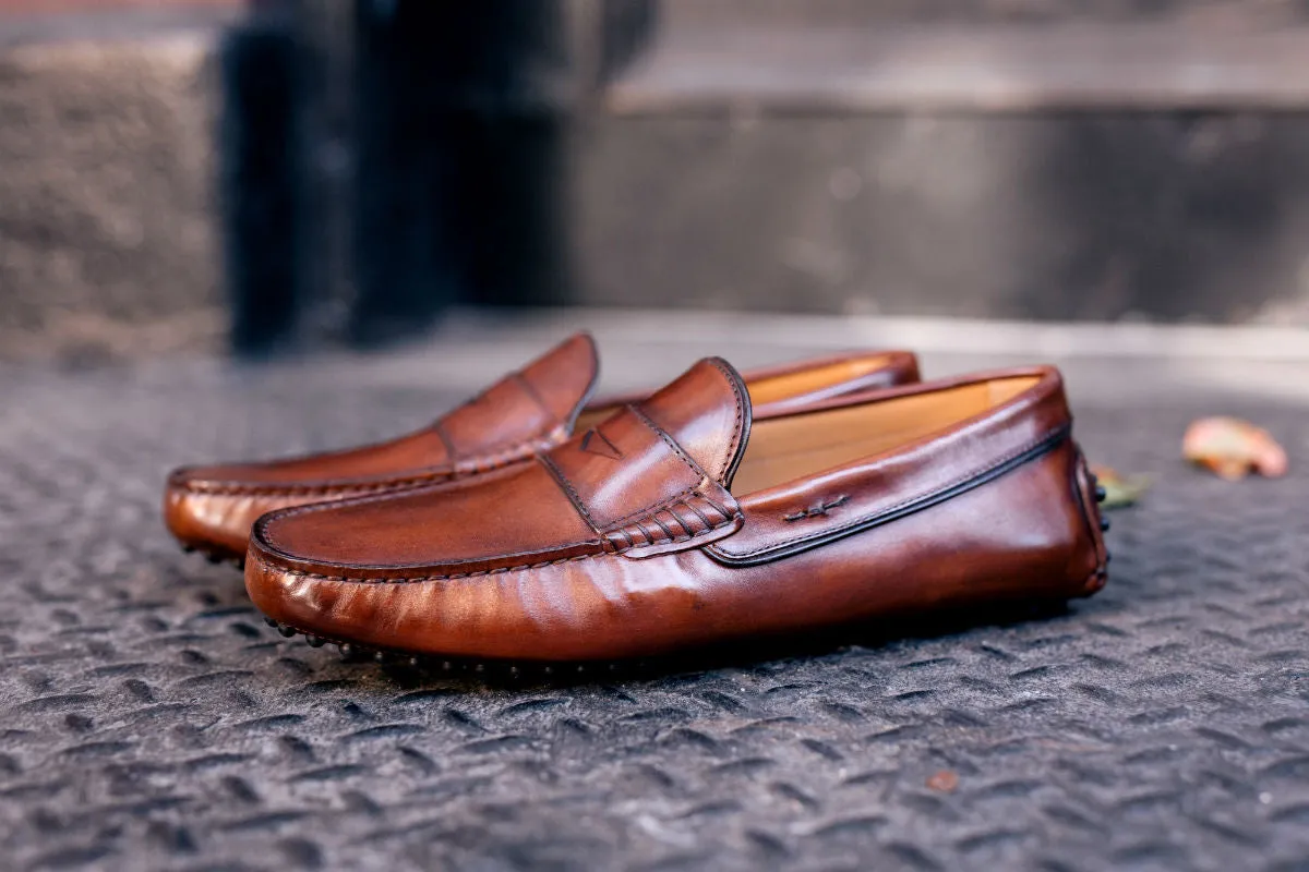 The McQueen Driving Loafer - Marrone