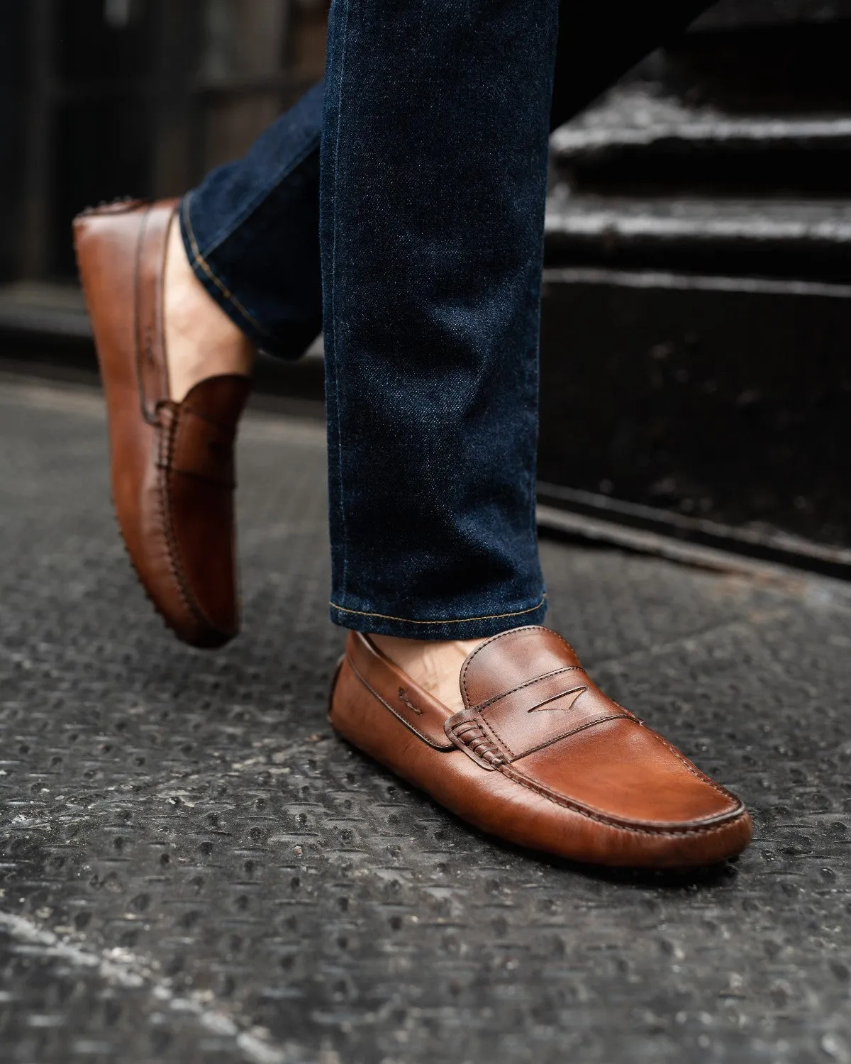 The McQueen Driving Loafer - Marrone