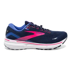 Women's Brooks Ghost 15 GTX, Peacoat/Blue/Pink, 11.5 B Medium