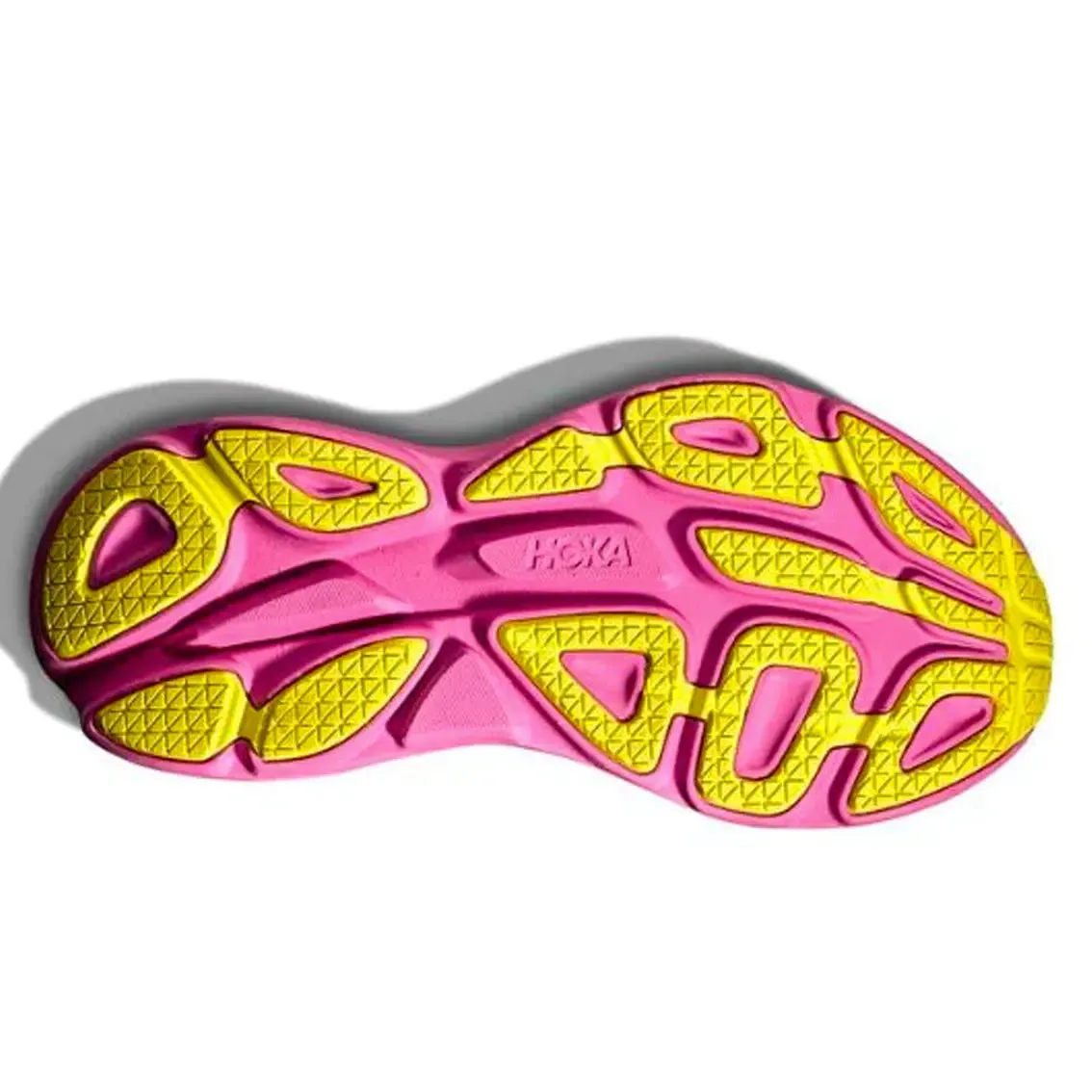 Womens Hoka Bondi 8 Running Shoes (Wide Fit) - Castlerock/Strawberry Colorway