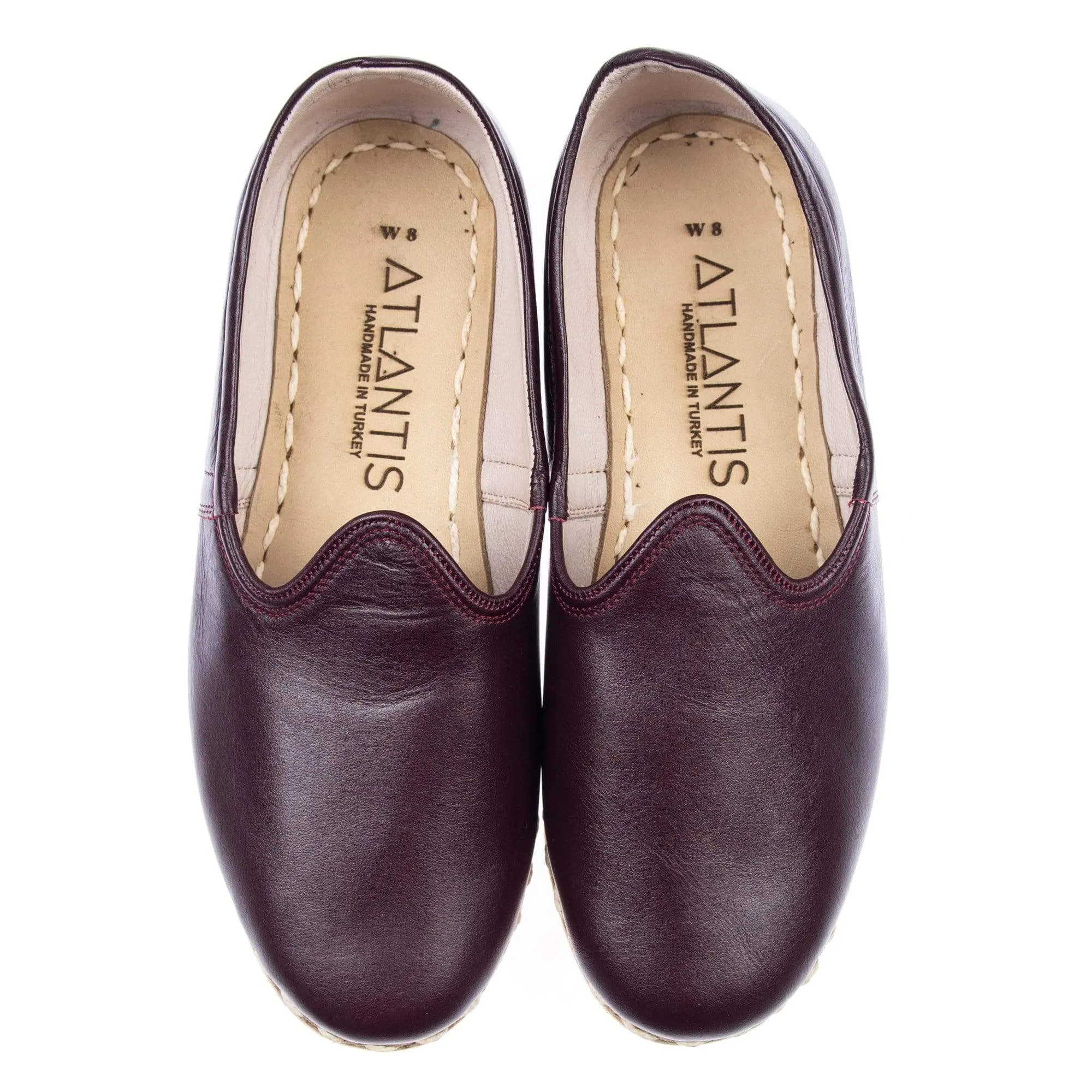 Women's Maroon Slip On Shoes