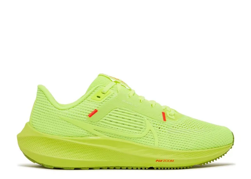 Women's Nike Pegasus 40, Volt/Barely Volt/Bright Crimson/Volt, 9.5 B Medium