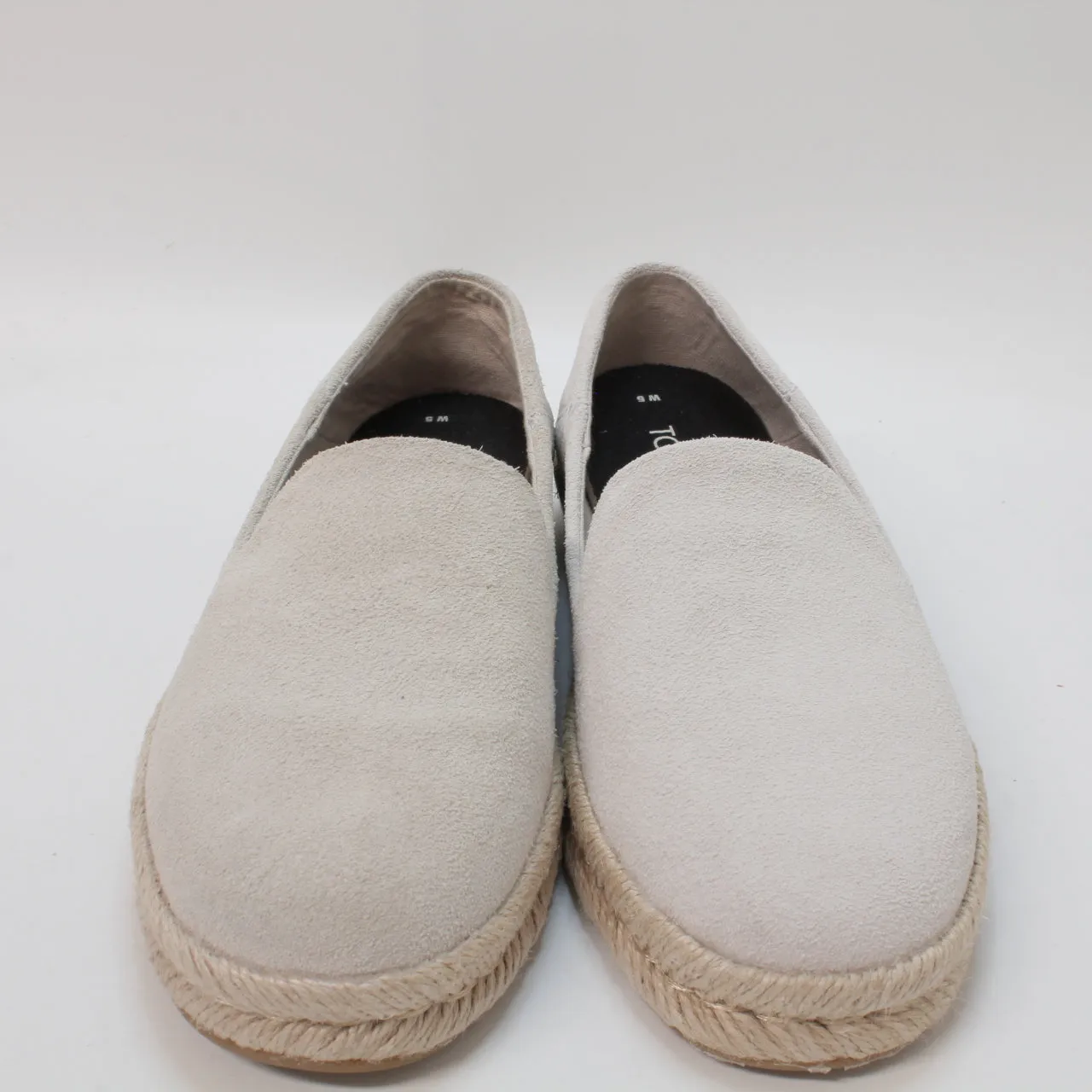 Womens Toms Santiago Espadrille Putty Suede Uk Size 3