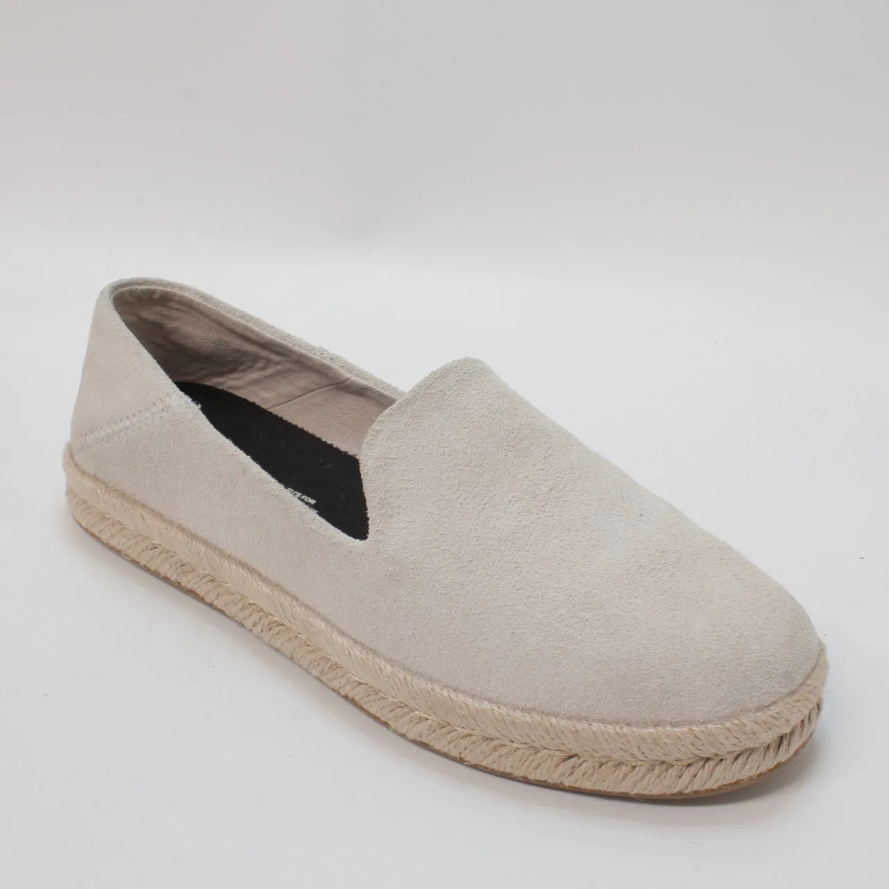 Womens Toms Santiago Espadrille Putty Suede Uk Size 3