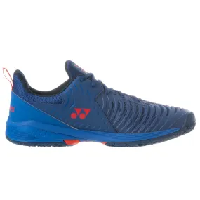 Yonex Sonicage 3 2022 Mens Clay Tennis Shoes - Navy/Red